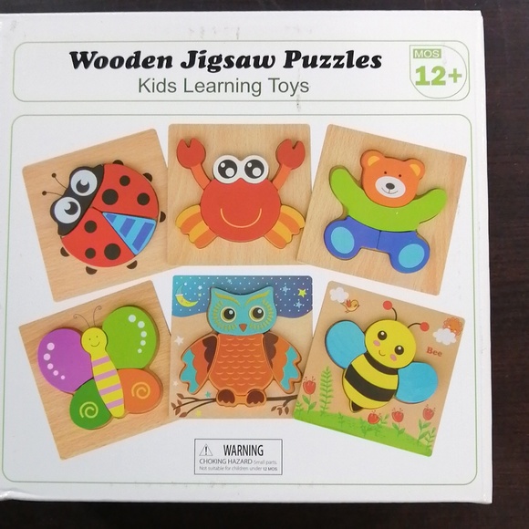 2 Brand New in Box Wooden Jigsaws Puzzles for Kids 12+ & 18+ animals and secret - Picture 4 of 4